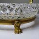 Crystal vide-poche from Sèvres, created by L. Seiler, with an antique gold mount.
