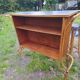 Vintage rattan bar with 1960s earthenware tile decor with 2 stools