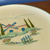 Large round dish signed lou sietoun