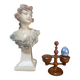 19th century boxwood salt cellar