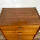 Commode vintage pieds fuseaux chêne 1960