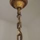 French art nouveau bronze empire style 6 lights chandelier