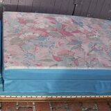 Vintage blue padded bench