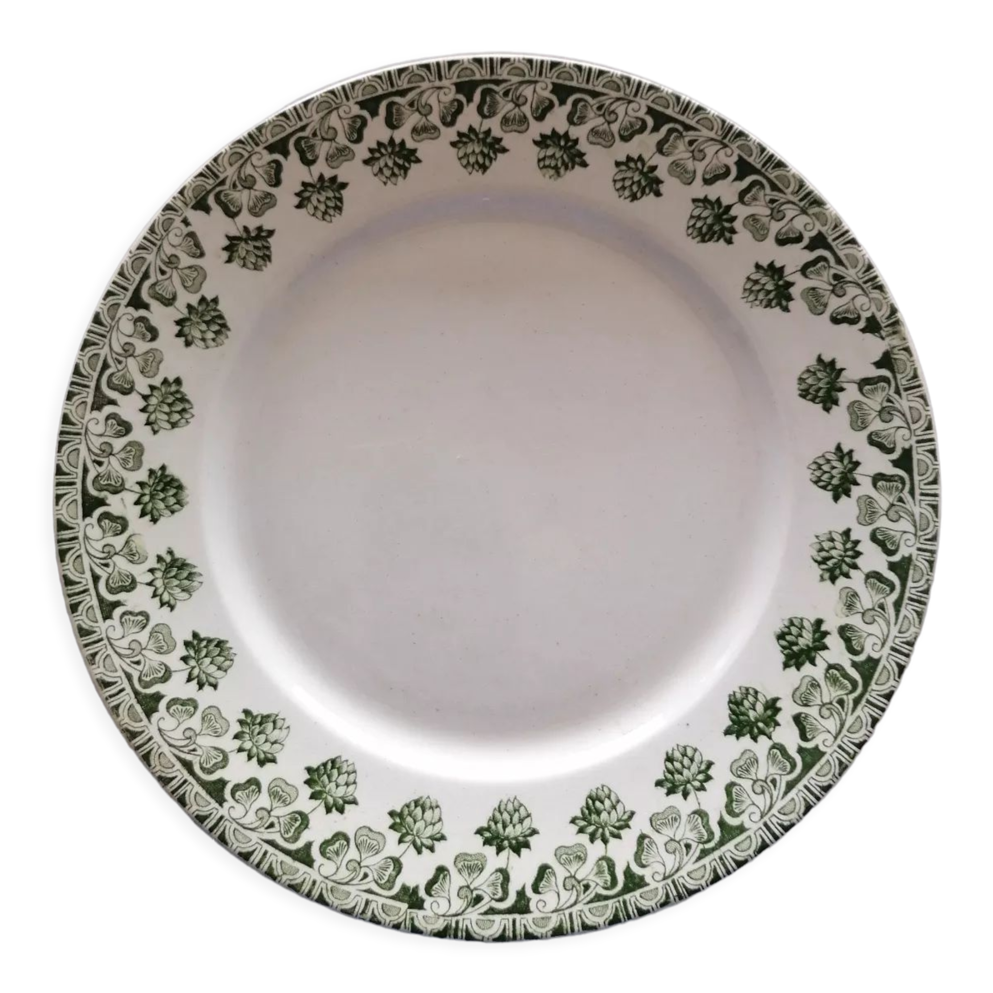 Lot de 12 assiettes trèfle Badonviller ft