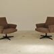Paire de fauteuils pivotant Tchécoslovaquie 1960