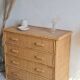 Commode en rotin années 70 vintage