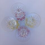 4 verres à eau Arlequin VMC Reims