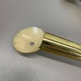 41cm Brass Stilnovo Style Theatre Wall Sconce Light, Italy 1950s