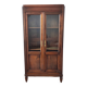 Parisian glass cabinet in solid walnut