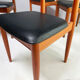 Set of 4 1970’s mid century dining chairs by Schreiber