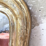 Mirror Louis Philippe flowered 75 x 109 cm