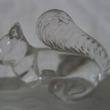6 vintage animal glass knife holders