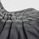 Vintage Togo Ligne Roset 3 seater sofa black leather by Michel Ducaroy 1990s