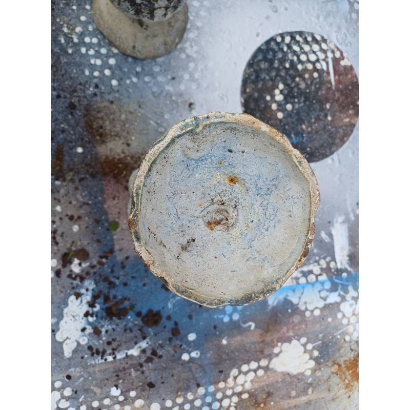 Pair of cast iron vases from 1900 from Charleville-Mézières