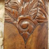 2 solid wood art deco chairs