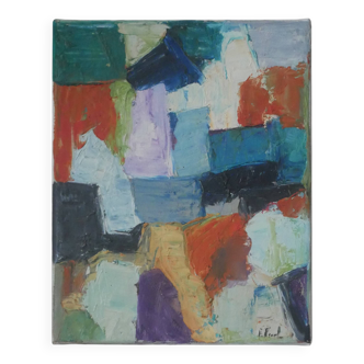 Acrylic painting on canvas contemporary abstract art
