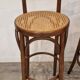Set of 4 wooden French bar stools, 1980s