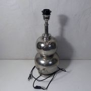 Vintage Space Age lamp with silver chrome metal ball base and DRIMMER H lampshade