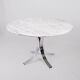 Round marble dining table, made in France, 1970-80.