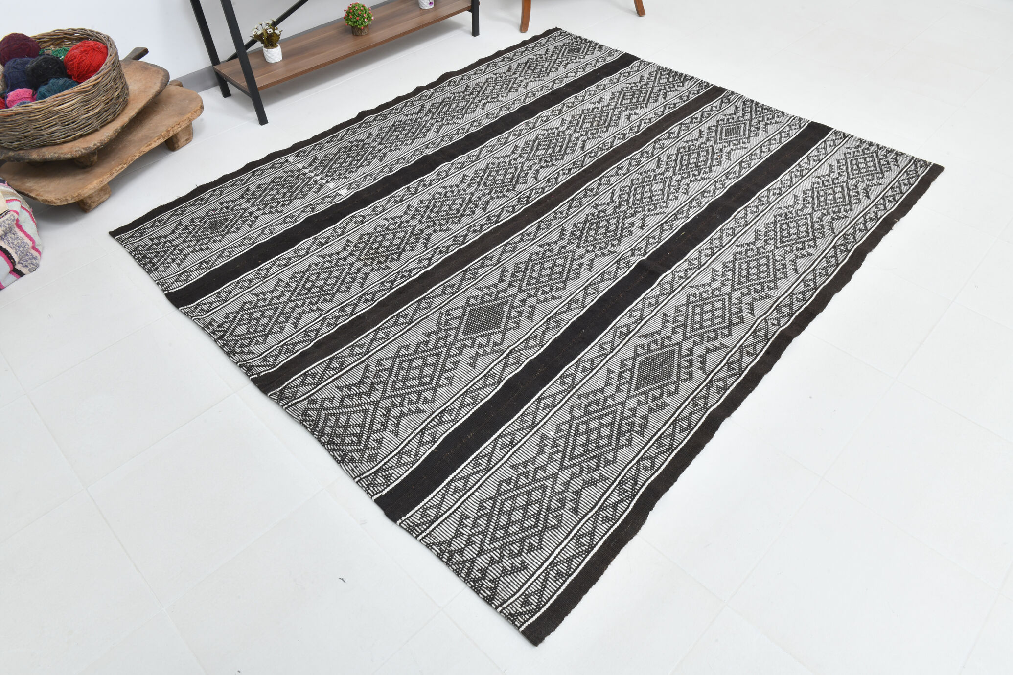 6x8 minimalist modern bohemian vintage rug 240x190cm