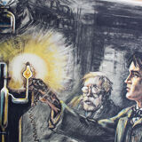 Edison and the light bulb, educational poster 1951