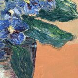 Acrylic on canvas still life bohemian countryside decoration small format