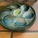 Set of 2 Saint Clément oyster plates in slip