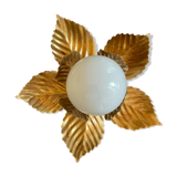Wall lamp or ceiling lamp golden flower