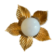 Applique ou plafonnier fleur doré