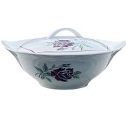 Vegetable dish "Dominique" Céranord Saint-Amand – Hand-decorated – 1950s