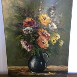 Painting on canvas bouquet of flowers