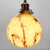 Art Deco lamp in opaline glaze Verreries de Scailmont Henri Heemskerk Belgium