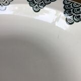 Old hollow dish St Amand dark green