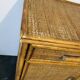 Woven rattan and bamboo buffet—Vivai del Sud, Italy circa 70s
