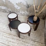 Nido 780 G stackable coffee tables. Frattini for Cassina