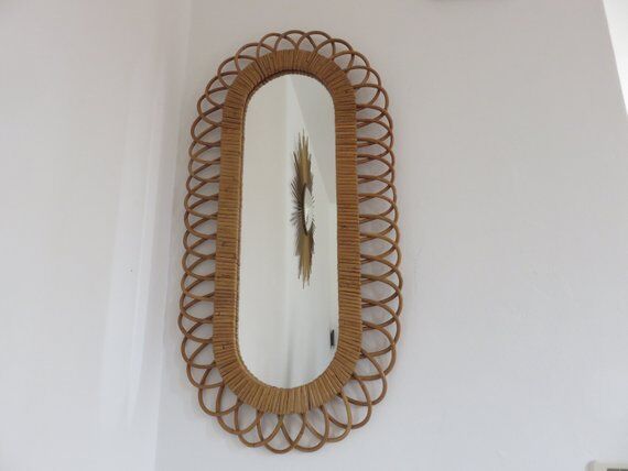 Rattan mirror  60/70 - 80x80cm