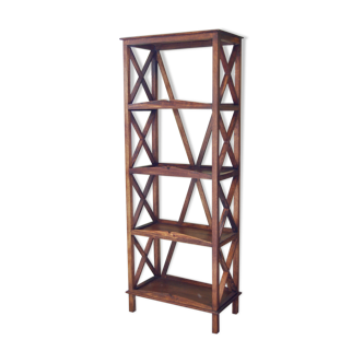 Teak shelves