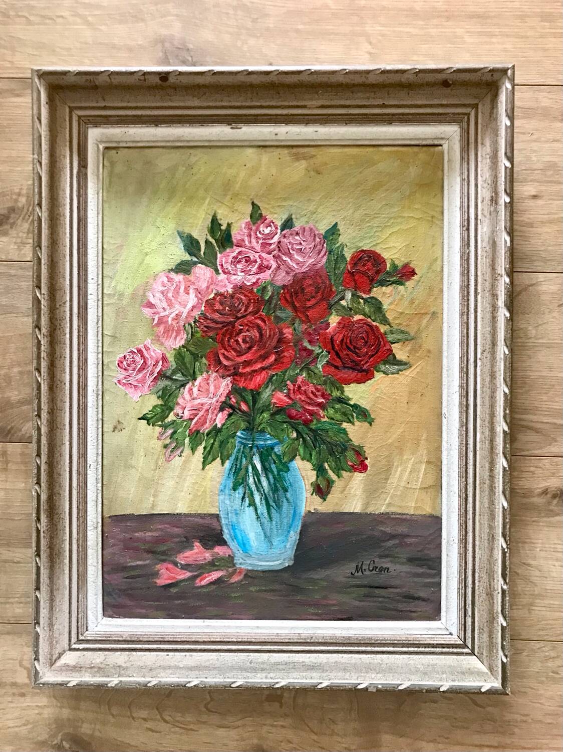 Old painting of flowers