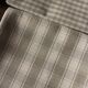 Lot 6 gingham cotton napkins and beige linen tiles