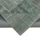 Handwoven oriental overdyed 170 cm x 240 cm grey patchwork carpet
