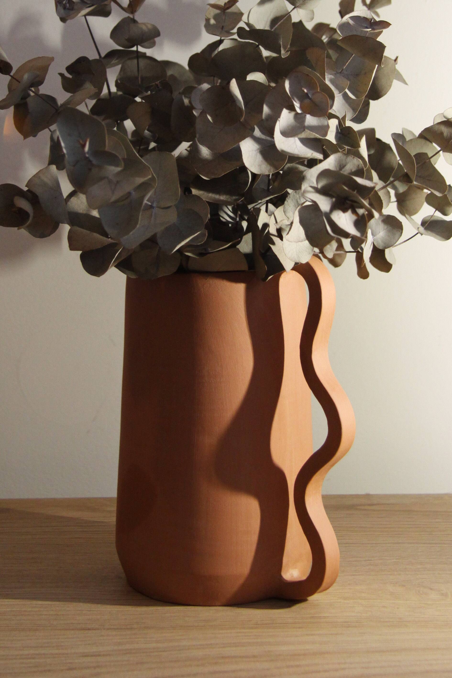 Terracotta vase