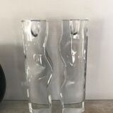 Vintage Scandinavian candle holders pair