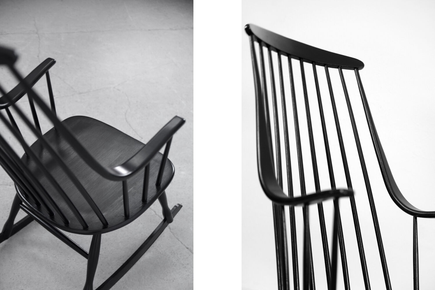 Rocking chair Grandessa by Lena Larsson for Nesto, 1960s