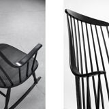 Rocking chair Grandessa by Lena Larsson for Nesto, 1960s