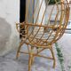 Vintage rattan cradle 1950