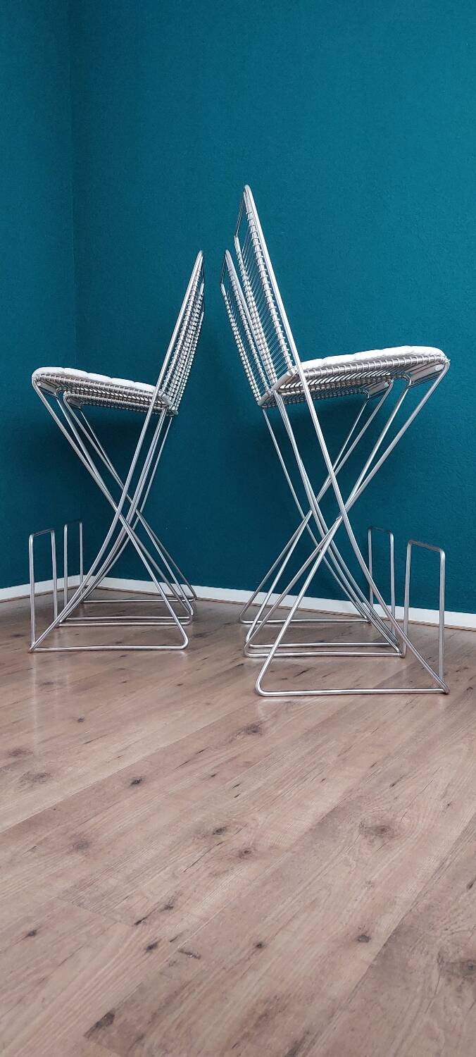 Tabourets de bar Kreuzschwinger par Till Behrens, années 1990
