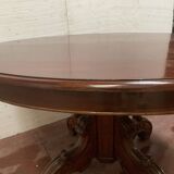 Table a pied central Napoléon III Acajou massif XIX siècle