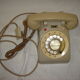 Old itt telephone from the 1960s/1970s with dial