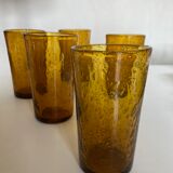 Set of 5 glasses Cups Biot 1960