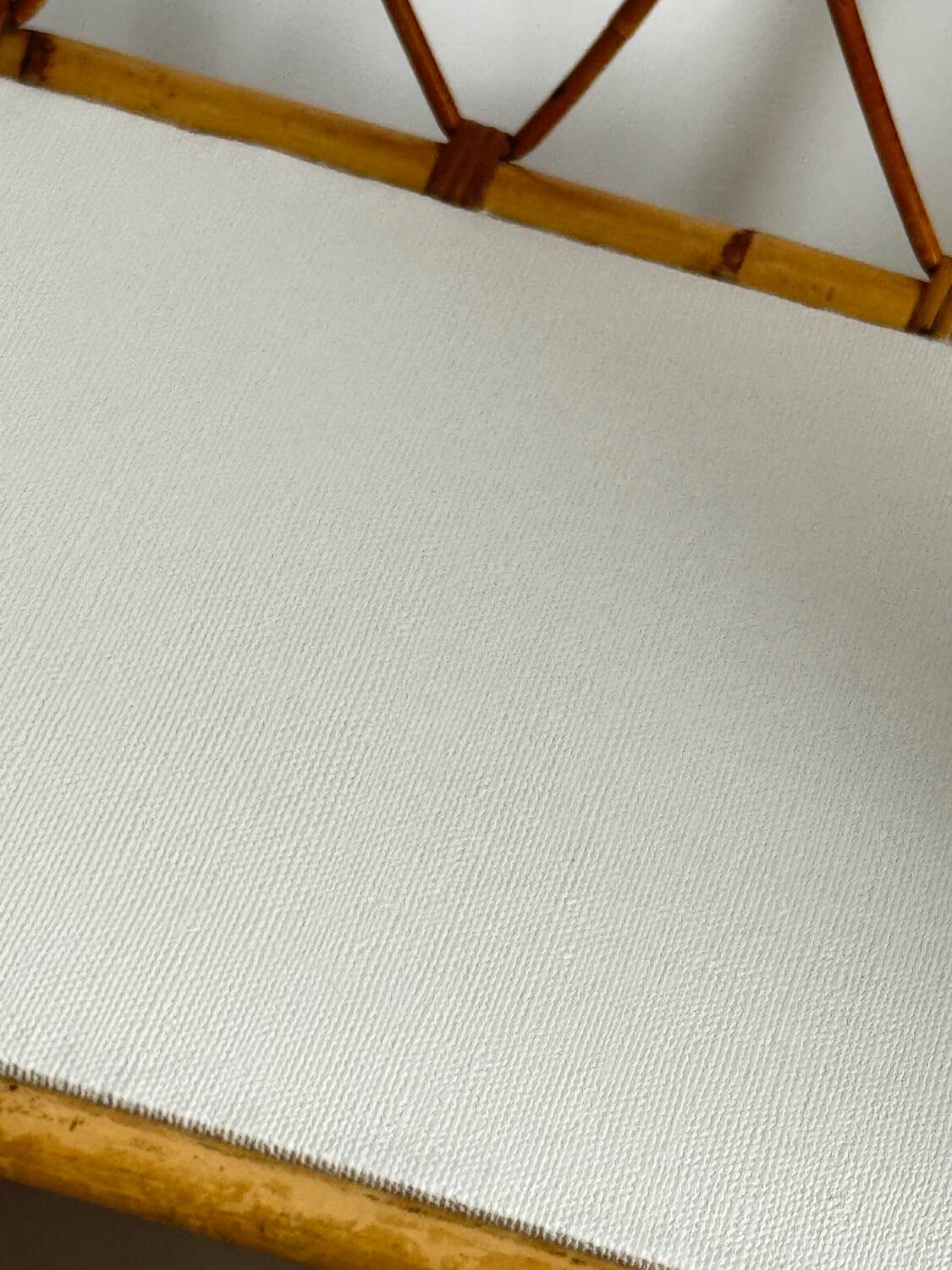 Vintage rattan side table